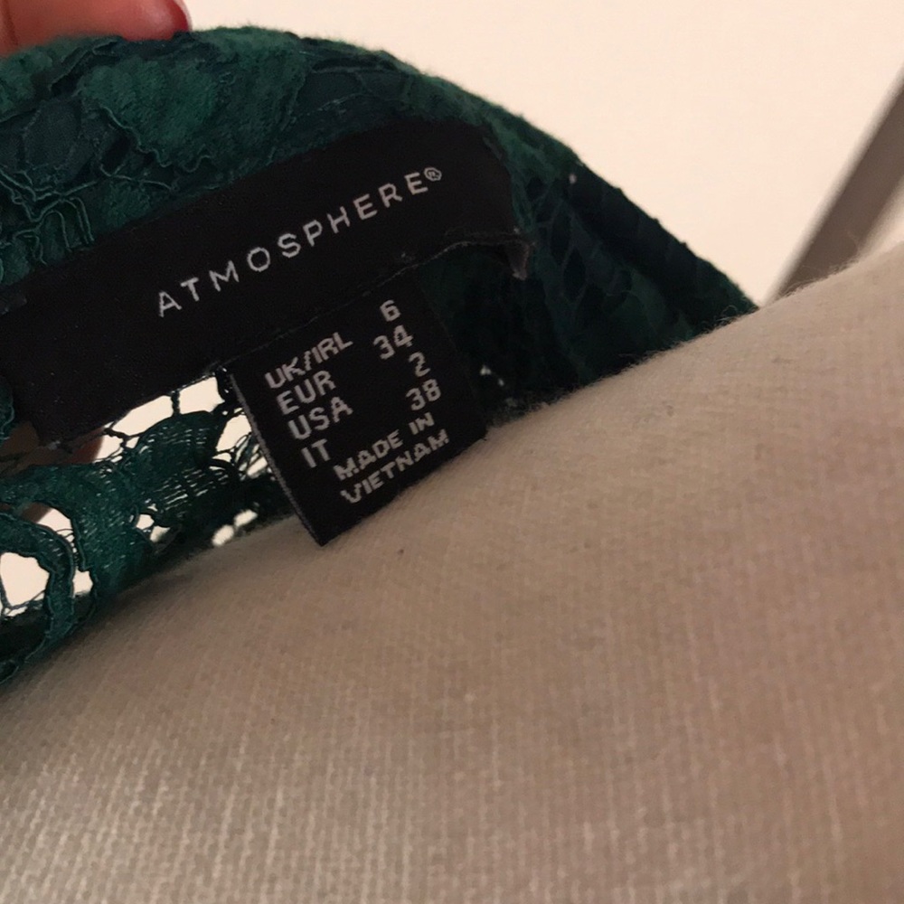 Atmosphere Green Button Down - Picture 4 of 4